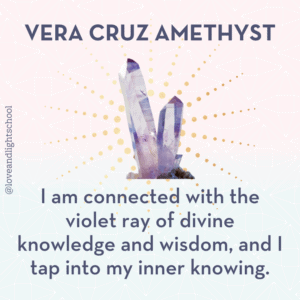 Vera Cruz Amethyst Affirmation