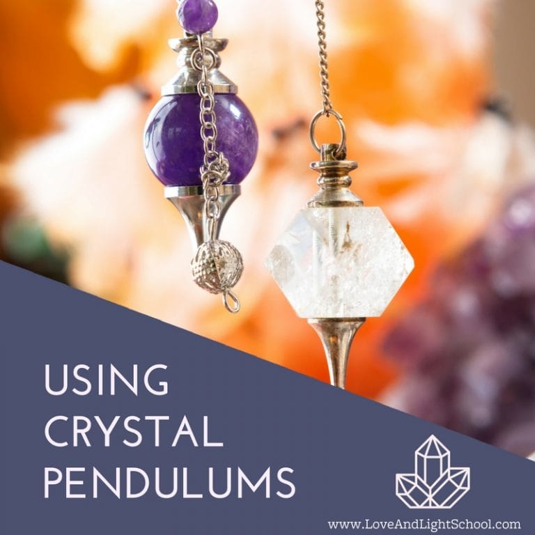 Using Crystal Pendulums Dowsing for Wisdom & Energy Reading Love