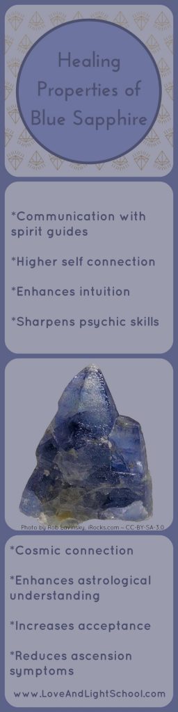 Healing properties of blue sapphire