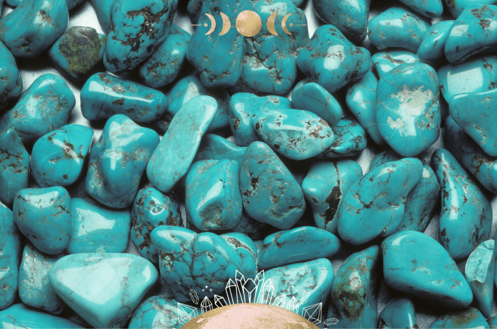 Lots of Turquoise laying flat