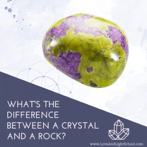 Difference between a crystal and a rock