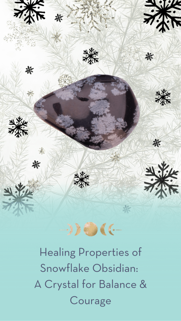 Healing Properties of Snowflake Obsidian A Crystal for Balance & Courage Love & Light School