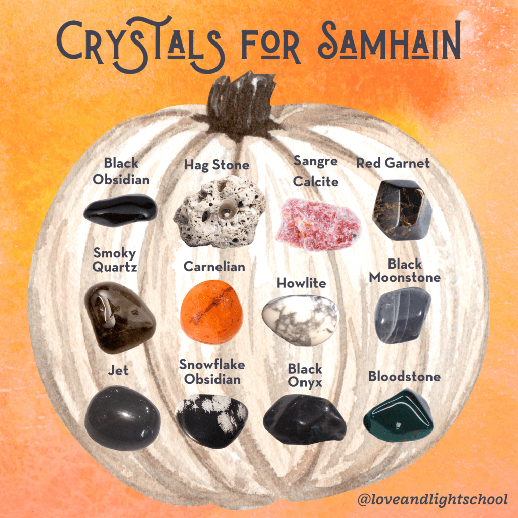 Crystals & A Card Spread for Insight at Samhain - Love & Light School