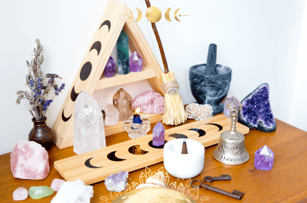Full moon altar