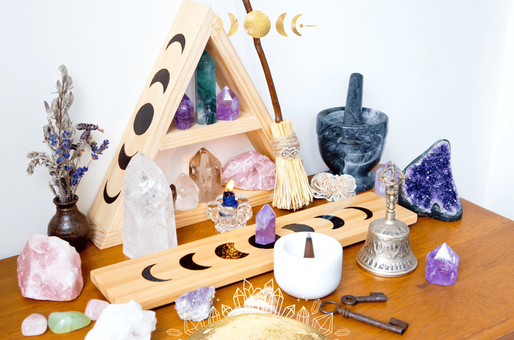 Full moon altar