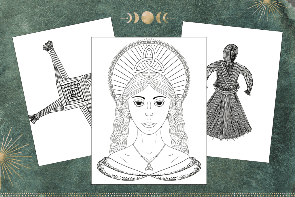 FREE Goddess Brigid Coloring Pages