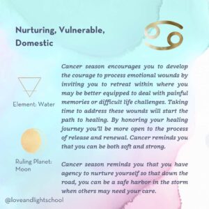 Cancer Season Information