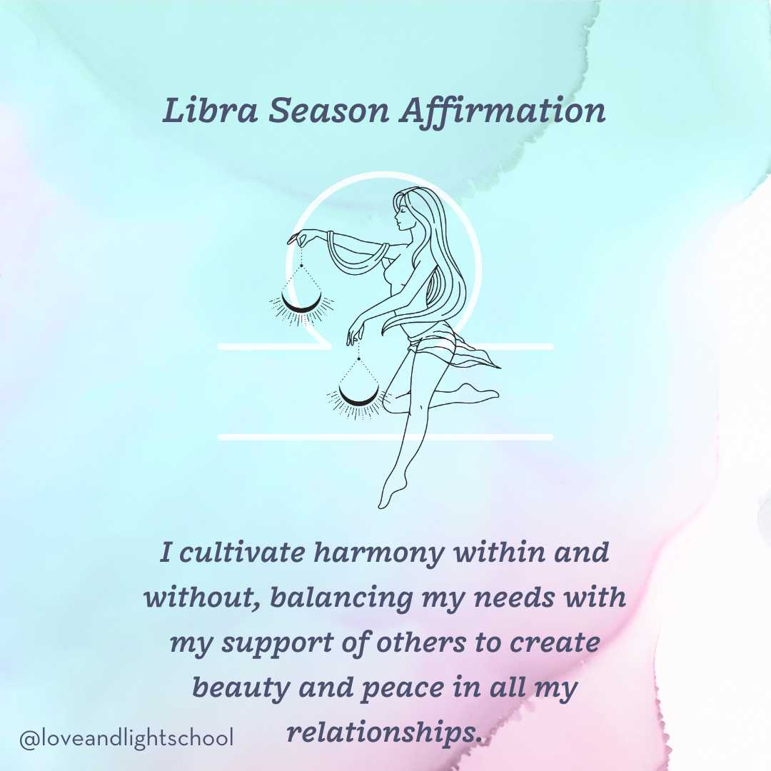 Libra Season Affirmation
